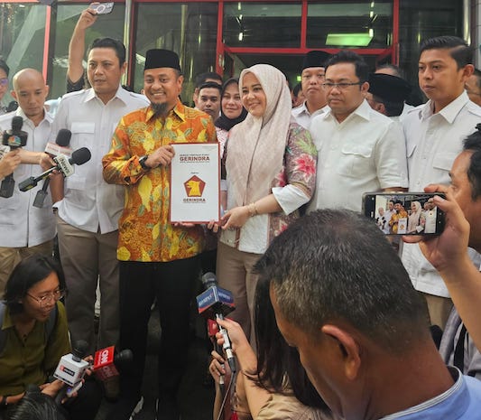 Gerindra Resmi Usung Pasangan Andi Sudirman – Fatmawati Rusdi di Sulsel