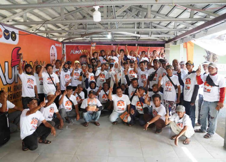 Ratusan Pengemudi Bentor Gowa Serbu Posko AURAMA, Siap Dukung Penuh